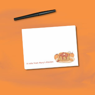 Post-it® Citrouille Pancakes épices automne Notes
