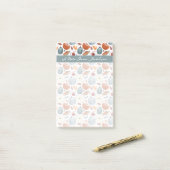 Post-it® Citrouilles d'automne et feuilles d'automne Motif (Sur un bureau)