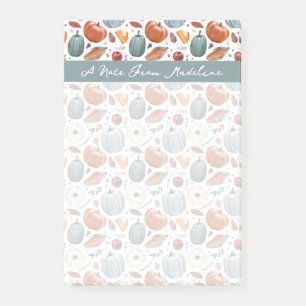Post-it® Citrouilles d'automne et feuilles d'automne Motif