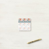 Post-it® Citrouilles d'automne et feuilles d'automne Motif (Sur un bureau)