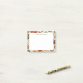 Post-it® Citrouilles d'automne Thanksgiving Nom Modèle (Sur un bureau)