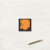 Post-it® Citrouilles de scènes d'Halloween et toiles d'arai (Sur un bureau)