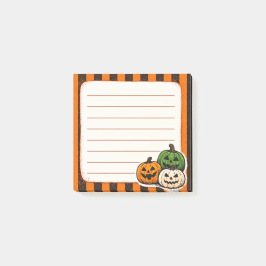 Post-it® Citrouilles d'Halloween (Devant)