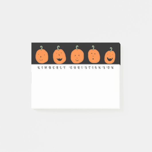 Post-it® Citrouilles d'Halloween (Devant)