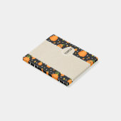 Post-it® Citrouilles Halloween Kraft Rustique Monogramme (Incliné)