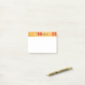 Post-it® Citrus d'orange et de citron personnalisé (Sur un bureau)