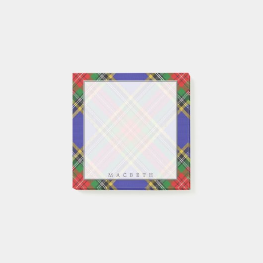 Post-it® Clan écossais Regal MacBeth Tartan (Devant)