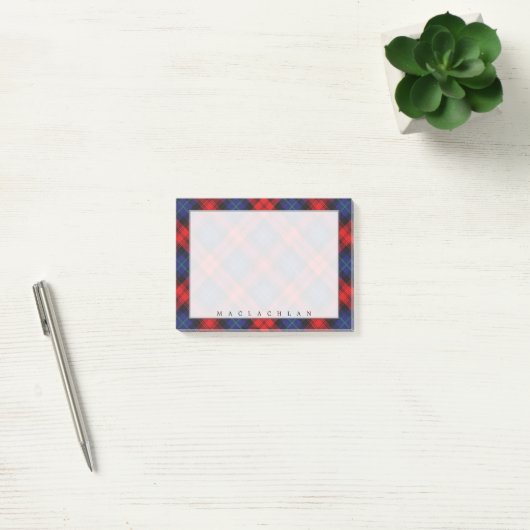 Post-it® Clan écossais Regal MacLachlan Tartan (Bureau)