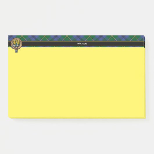 Post-it® Clan Johnston Crest Post-it Notes (Devant)