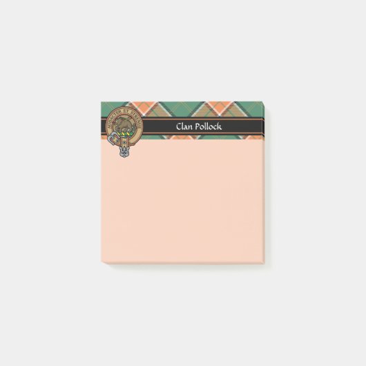 Post-it® Clan Pollock Crest Post-it Notes (Devant)