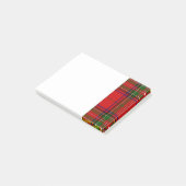 Post-it® Clan vert et bleu Stewart Tartan (Incliné)