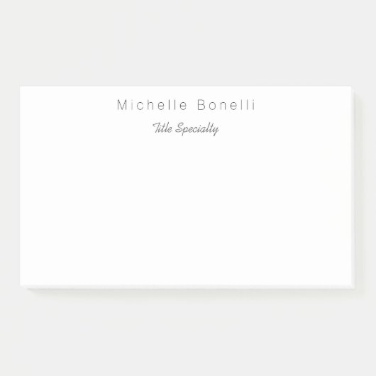 Post-it® Classé élégant Votre nom (Devant)