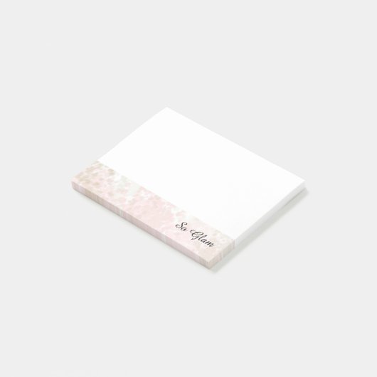 Post-it® Classé rose et or So Glam (Incliné)