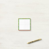 Post-it® Classic Apple Green Chinoiserie Habit Tracker (Sur un bureau)