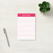 Post-it® Classic Cherry Red Linked Personnalisé (Bureau)