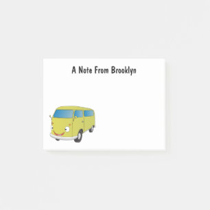 Post-it® Classic lime green van cartoon