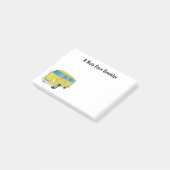 Post-it® Classic lime green van cartoon (Incliné)