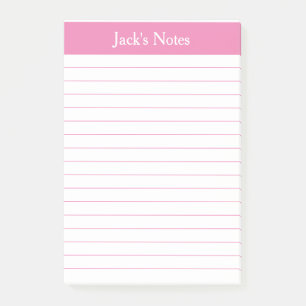 Post-it® Classic Pink Linked Personnalisé