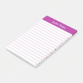 Post-it® Classic Rose foncé Linne Personnalisé (Incliné)