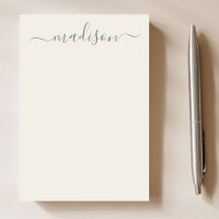 Classic Vintage Sage Green Type Nom