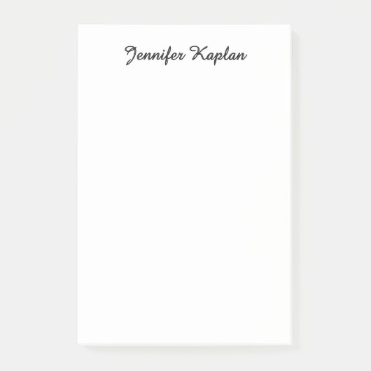 Post-it® Classical Handwriting Minimalist Professional (Devant)