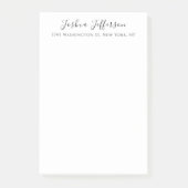 Post-it® Classical Professional Creative Plain Black White (Devant)