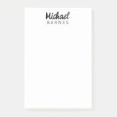 Post-it® Classical White Minimalist Plain Elegant (Devant)