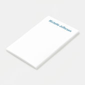 Post-it® Classique Créatif Tendance Blanc Bleu Océan (Incliné)