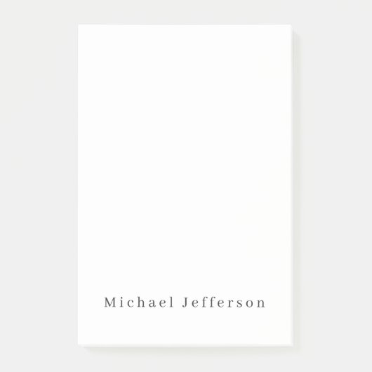 Post-it® Classique créative tendance noir & blanc minimalis (Devant)