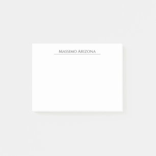 Post-it® Classique Élégant Simple Noir & Blanc Minimaliste