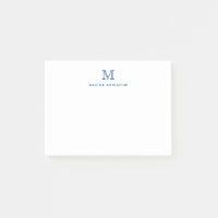 Classique Moderne Élégant Marine Bleu Monogramme i