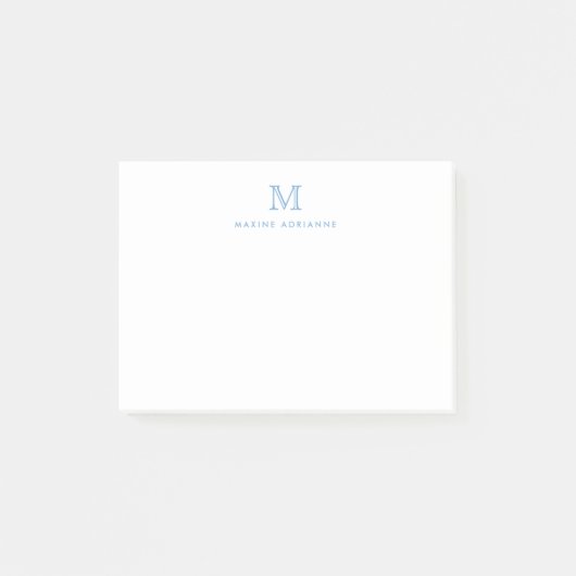 Post-it® Classique Moderne Simple Dusty Bleu simple (Devant)