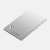 Post-it® Classique Noble Caduceus Médicale Élégant noir bla (Incliné)