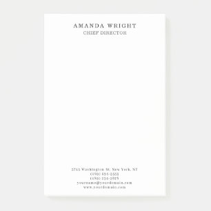 Post-it® Classique Plain Attrayant Élégant Entreprise