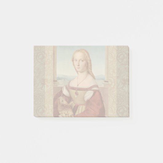 Post-it® Classique Raphael Lady et Unicorn (Devant)