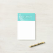 Post-it® Classy cyan Luxe élégant (Sur un bureau)