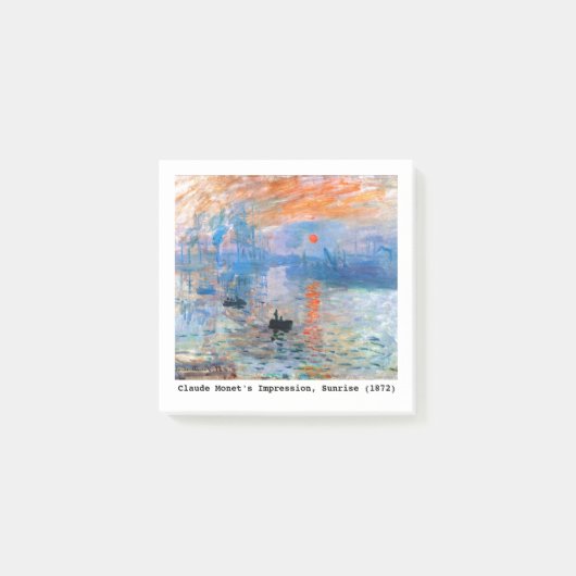 Post-it® Claude Monet Impression, Sunrise (1872) (Devant)