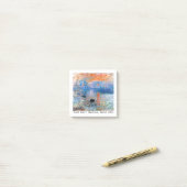 Post-it® Claude Monet Impression, Sunrise (1872) (Sur un bureau)