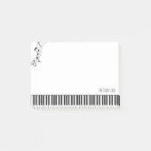 Post-it® Clavier de piano et notes musicales (Devant)