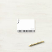 Post-it® Clavier de piano et notes musicales (Sur un bureau)