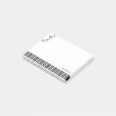 Post-it® Clavier de piano et notes musicales (Incliné)