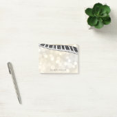Post-it® Clavier de piano moderne sur l'or Bokeh, (Bureau)