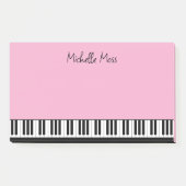 Post-it® Clavier de piano musical simple mignon rose (Devant)