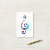 Post-it® Clé arc-en-ciel (Sur un bureau)