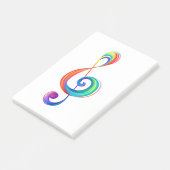 Post-it® Clé arc-en-ciel (Incliné)