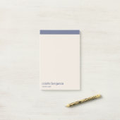 Post-it® Clean Minimalist Blue-Grey & Pale Peach (Sur un bureau)