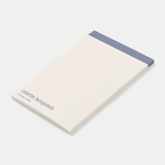 Post-it® Clean Minimalist Blue-Grey & Pale Peach (Incliné)