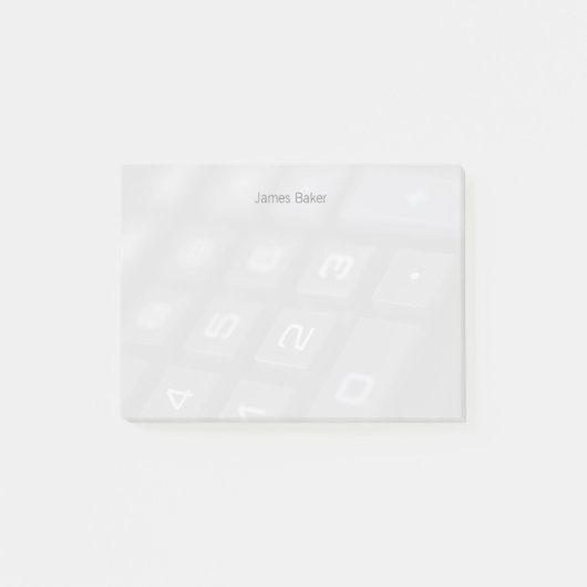 Post-it® Clés numériques sur le calculateur (Devant)
