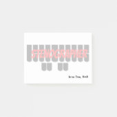 Post-it® Clés rouges et noires de machine de Steno de (Devant)