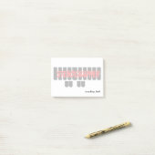 Post-it® Clés rouges et noires de machine de Steno de (Sur un bureau)